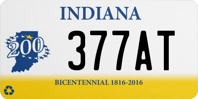 IN license plate 377AT