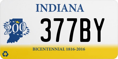 IN license plate 377BY