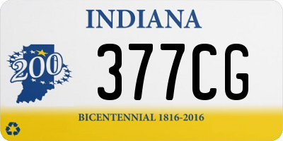 IN license plate 377CG