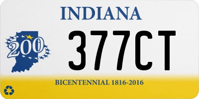 IN license plate 377CT