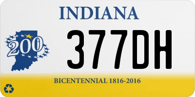 IN license plate 377DH