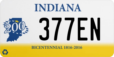 IN license plate 377EN