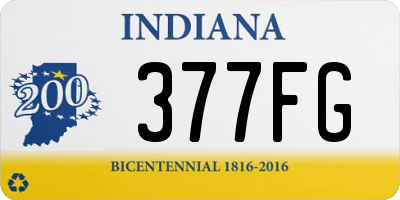 IN license plate 377FG