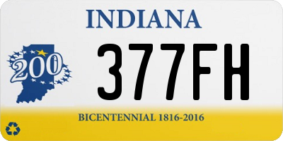 IN license plate 377FH