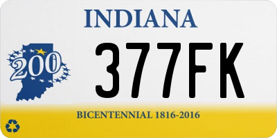 IN license plate 377FK