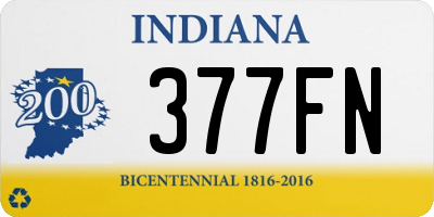 IN license plate 377FN