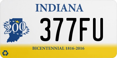 IN license plate 377FU