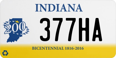 IN license plate 377HA