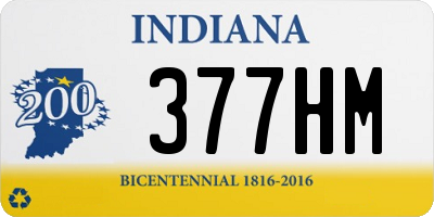 IN license plate 377HM