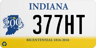 IN license plate 377HT