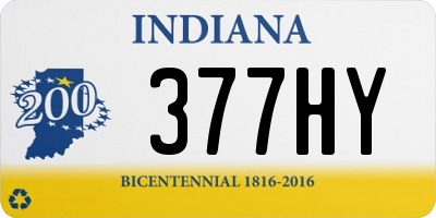 IN license plate 377HY