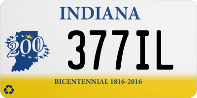 IN license plate 377IL