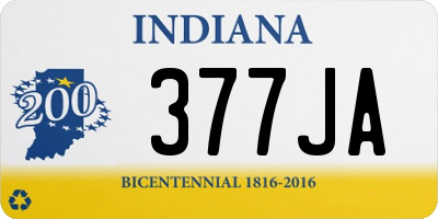 IN license plate 377JA