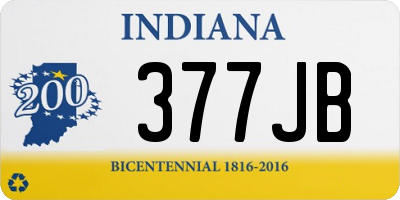 IN license plate 377JB