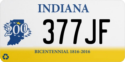 IN license plate 377JF