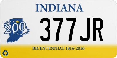 IN license plate 377JR