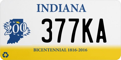 IN license plate 377KA