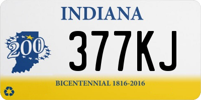 IN license plate 377KJ