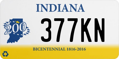 IN license plate 377KN