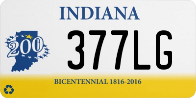IN license plate 377LG