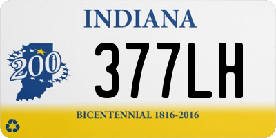 IN license plate 377LH