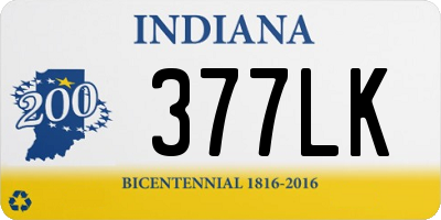 IN license plate 377LK