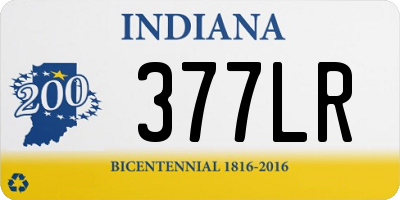 IN license plate 377LR