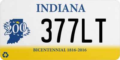 IN license plate 377LT
