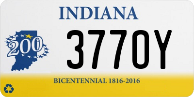 IN license plate 377OY
