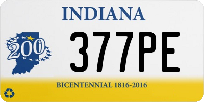 IN license plate 377PE