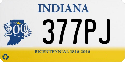 IN license plate 377PJ