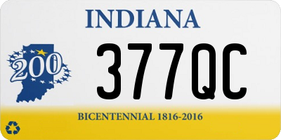 IN license plate 377QC