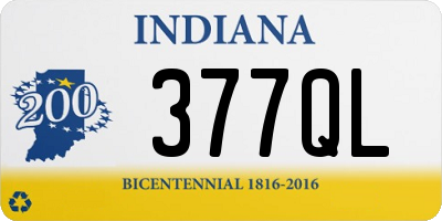 IN license plate 377QL