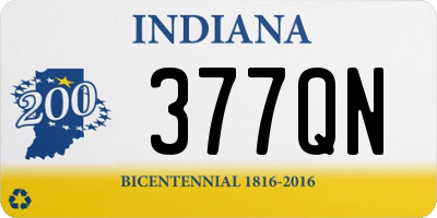 IN license plate 377QN