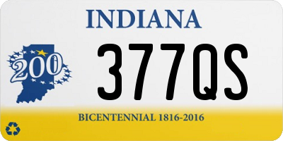 IN license plate 377QS