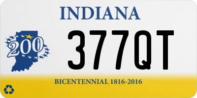 IN license plate 377QT