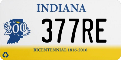 IN license plate 377RE