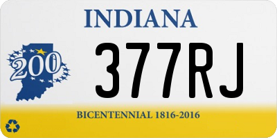 IN license plate 377RJ