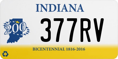 IN license plate 377RV