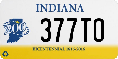 IN license plate 377TO