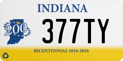 IN license plate 377TY