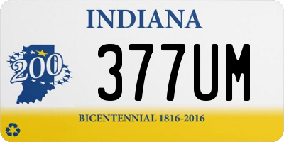 IN license plate 377UM