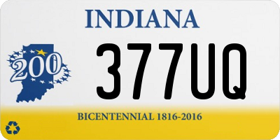 IN license plate 377UQ