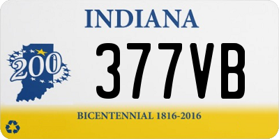 IN license plate 377VB