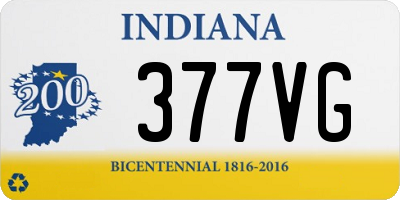 IN license plate 377VG