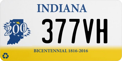 IN license plate 377VH