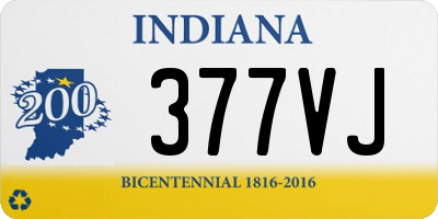 IN license plate 377VJ