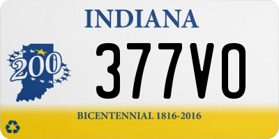 IN license plate 377VO