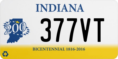 IN license plate 377VT