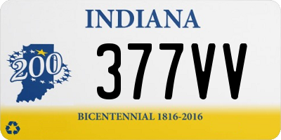 IN license plate 377VV